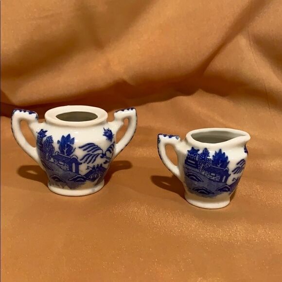 Japanese Blue and White Miniature Jugs - Picture 1 of 7